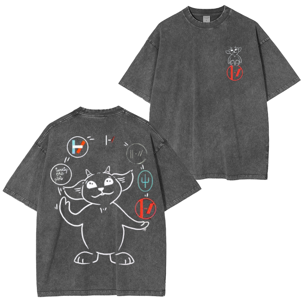 Twenty One Pilot Band Washed Unisex T-Shirt