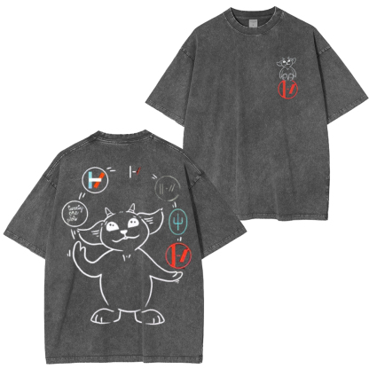 Twenty One Pilot Band Washed Unisex T-Shirt