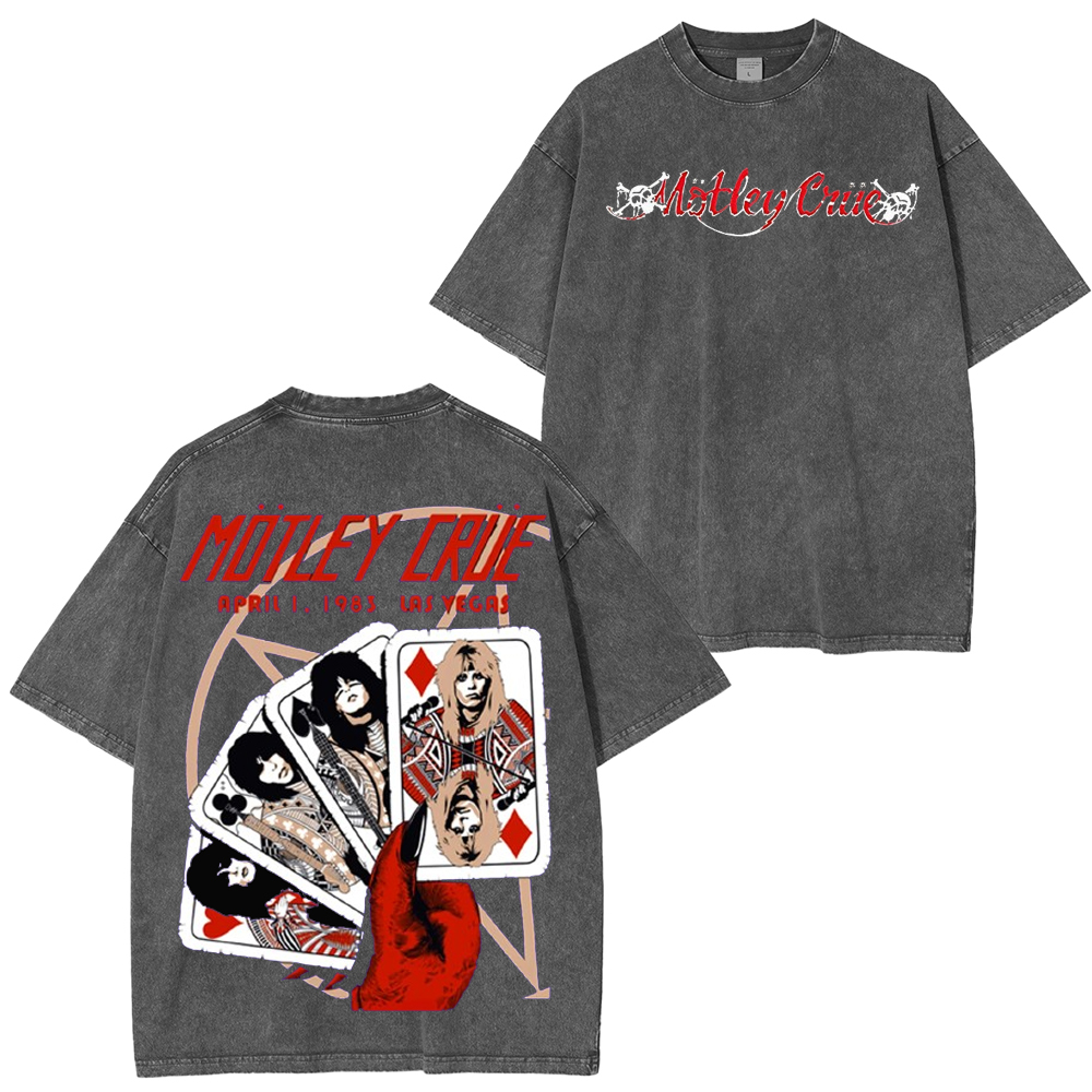 M?tley Cr��e Las Vegas 1983 by Andrew Alekseev (Main Edition) Washed Unisex T-Shirt