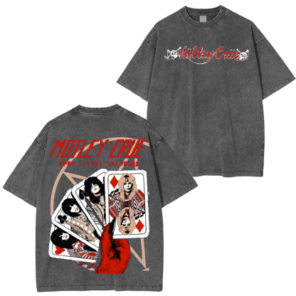 M?tley Cr��e Las Vegas 1983 by Andrew Alekseev (Main Edition) Washed Unisex T-Shirt