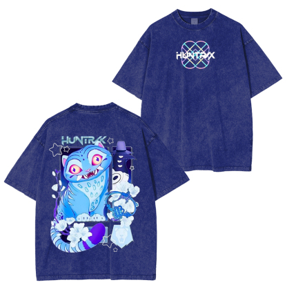 Hunter Cat & Bird Washed Unisex T-Shirt