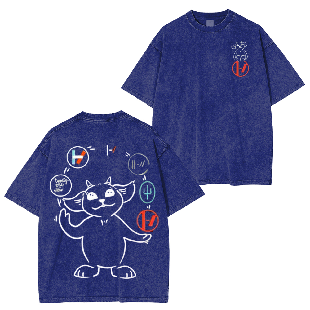 Twenty One Pilot Band Washed Unisex T-Shirt