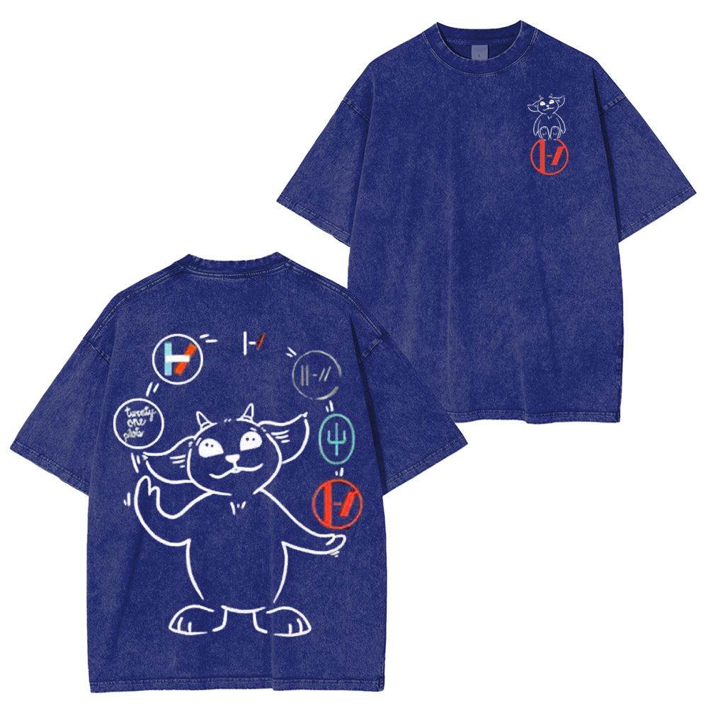 Twenty One Pilot Band Washed Unisex T-Shirt