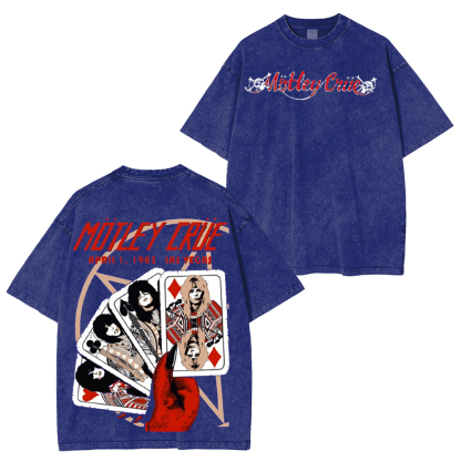 M?tley Cr��e Las Vegas 1983 by Andrew Alekseev (Main Edition) Washed Unisex T-Shirt