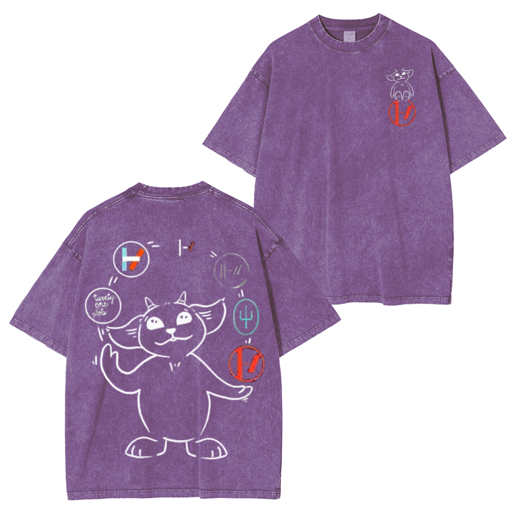 Twenty One Pilot Band Washed Unisex T-Shirt