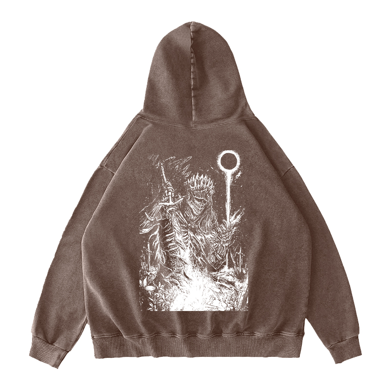 Dark Souls v2 Unisex Washed Hoodie