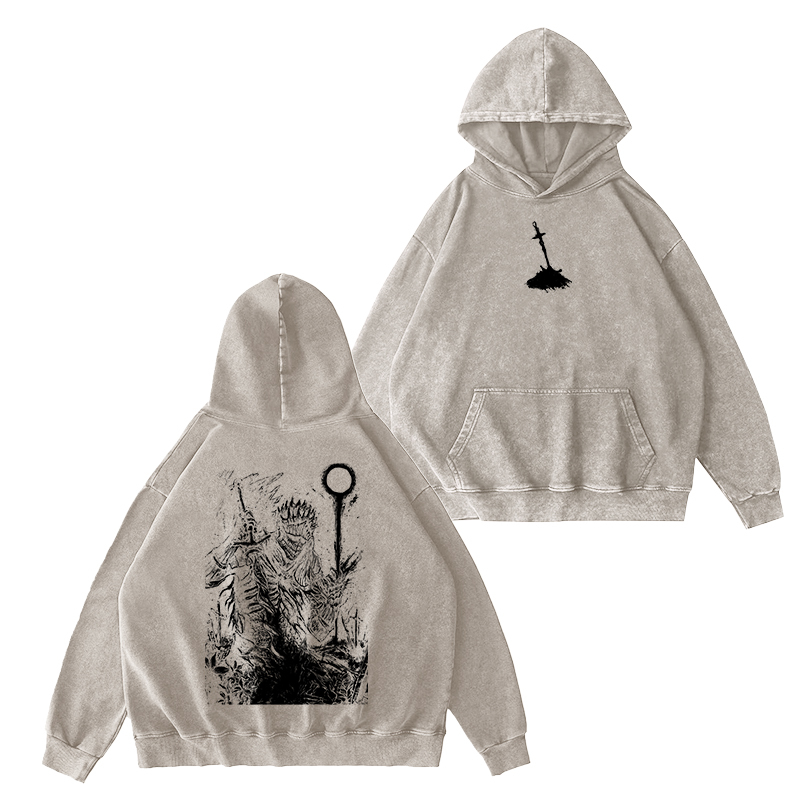 Dark Souls v2 Unisex Washed Hoodie