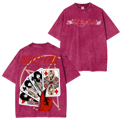 M?tley Cr��e Las Vegas 1983 by Andrew Alekseev (Main Edition) Washed Unisex T-Shirt