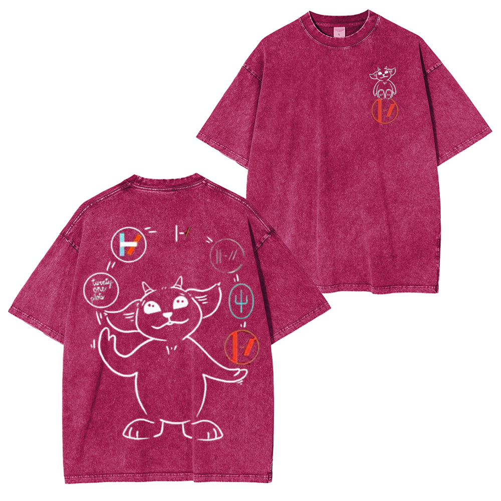 Twenty One Pilot Band Washed Unisex T-Shirt
