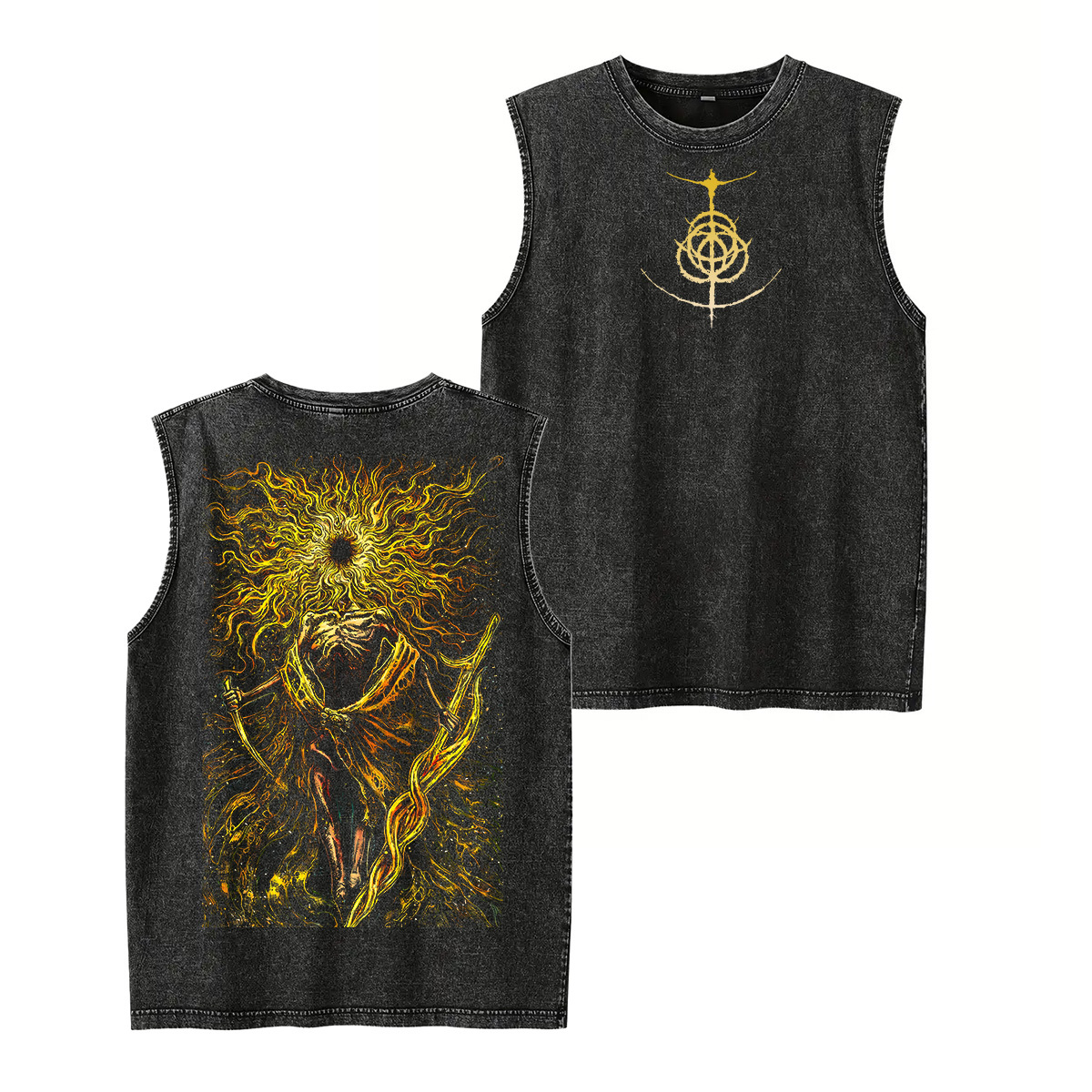 The Lord of Frenzied Flame Elden Ring Unisex Washed Tank Top