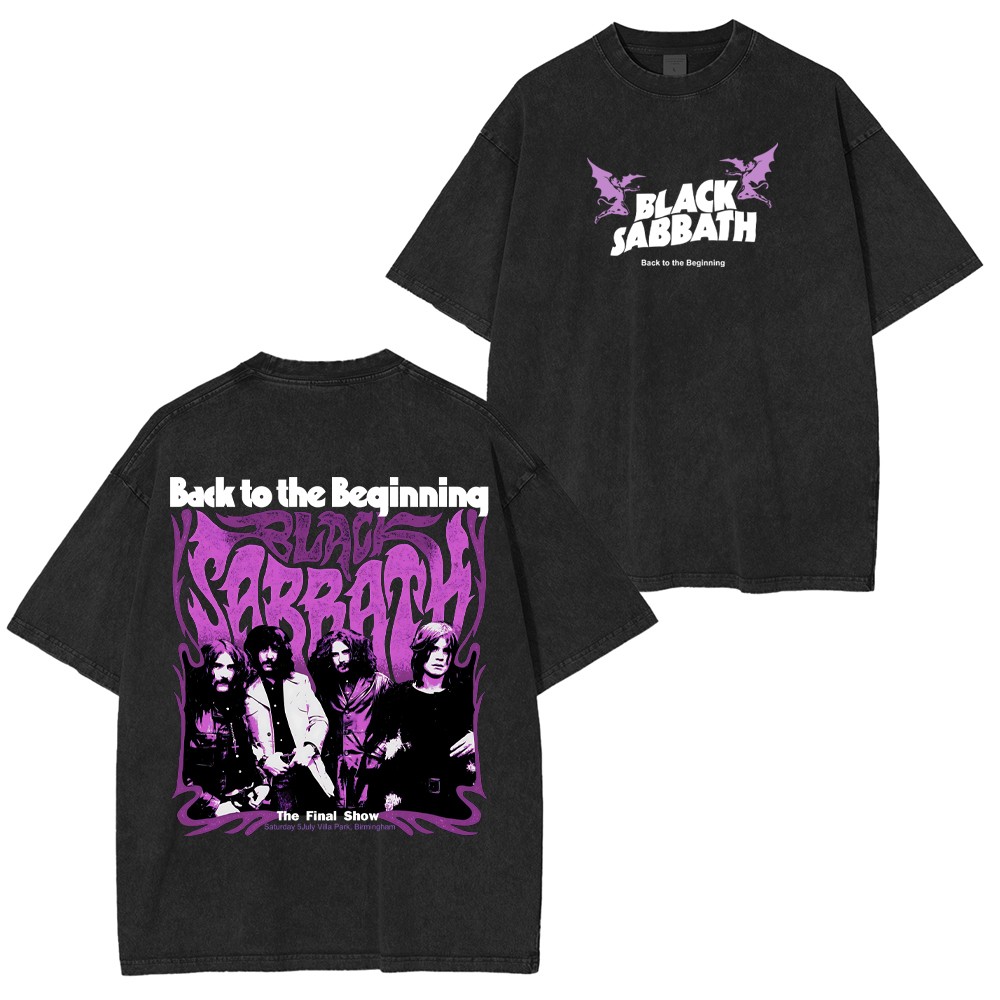 Black Sabbath Back to the Beginning Washed Unisex T-Shirt