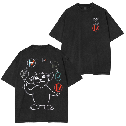 Twenty One Pilot Band Washed Unisex T-Shirt