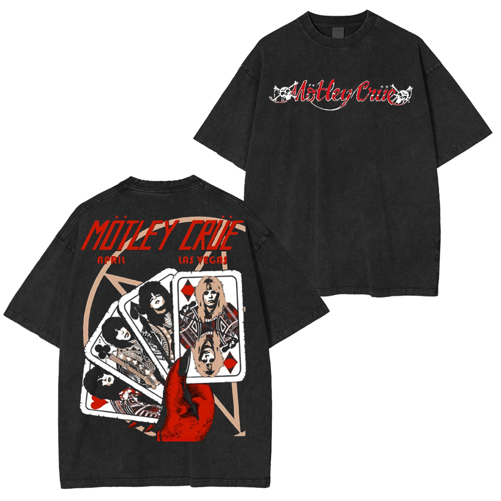 M?tley Cr��e Las Vegas 1983 by Andrew Alekseev (Main Edition) Washed Unisex T-Shirt