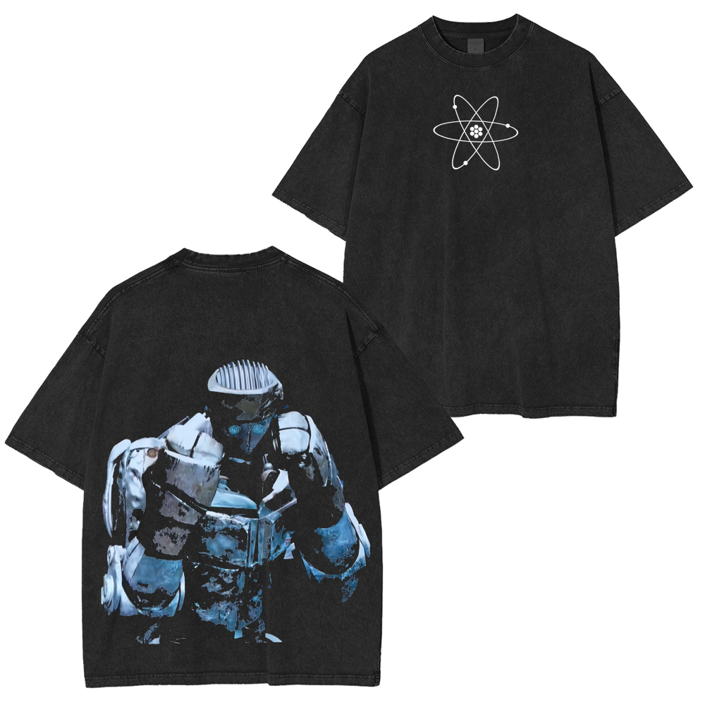 Real Steal Atom Vintage Washed Unisex T-Shirt