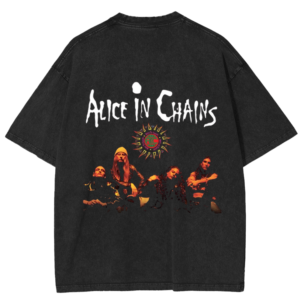 Alice in Chains Dirt Album HeavyMetal Unisex Washed T-Shirt