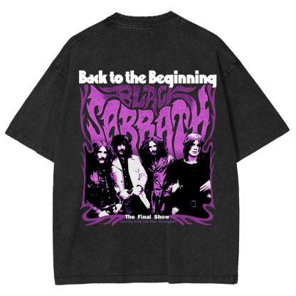 Black Sabbath Back to the Beginning Washed Unisex T-Shirt