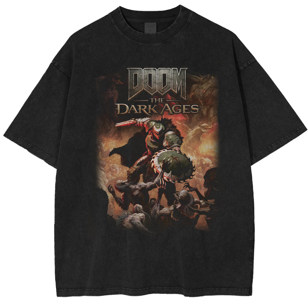 Doom: The Dark Ages Unisex Washed T-Shirt