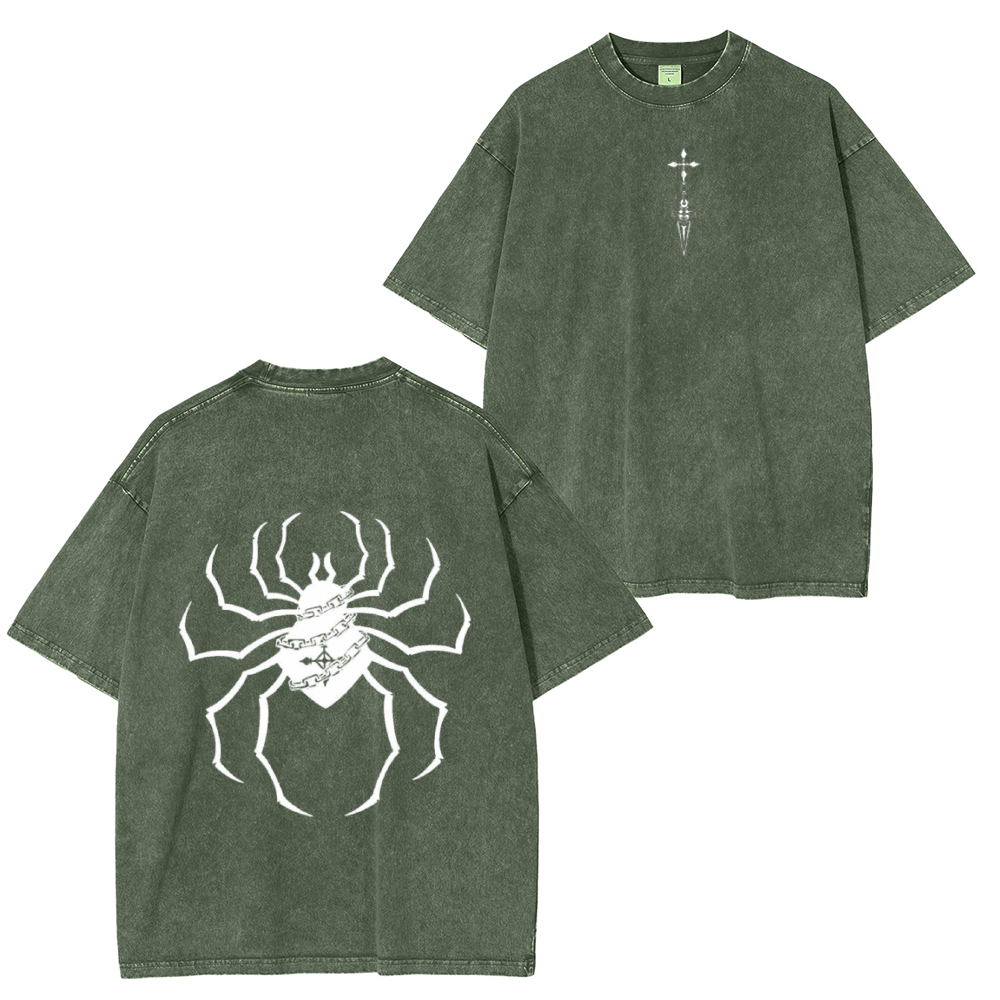 Hunter x Hunter Phantom Troupe Spiders Anime Manga Unisex Washed T-Shirt