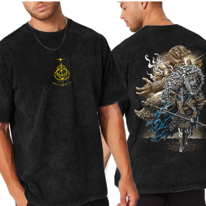 Godfrey – Elden Ring  Washed T-Shirt