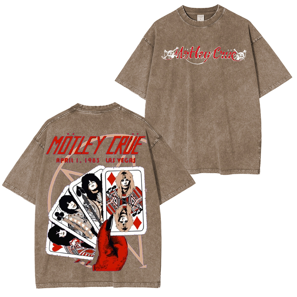 M?tley Cr��e Las Vegas 1983 by Andrew Alekseev (Main Edition) Washed Unisex T-Shirt