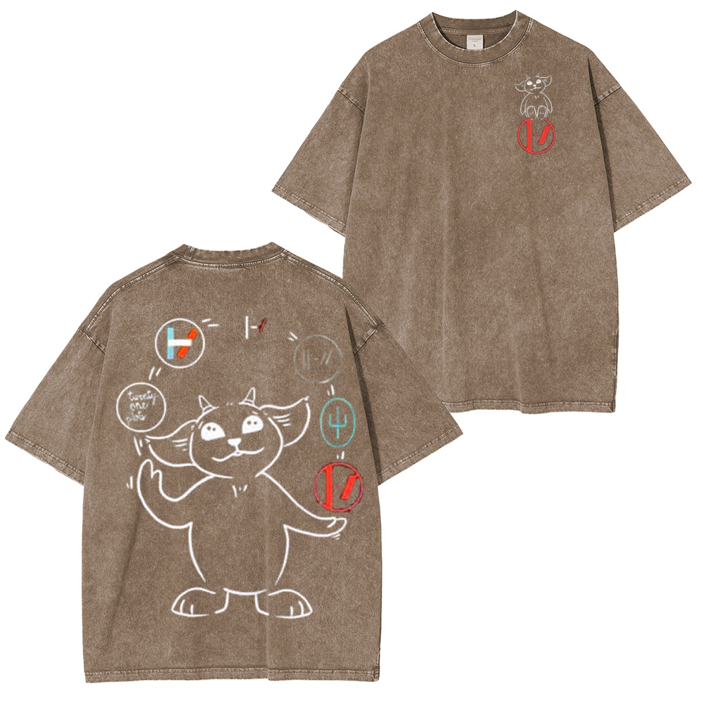 Twenty One Pilot Band Washed Unisex T-Shirt