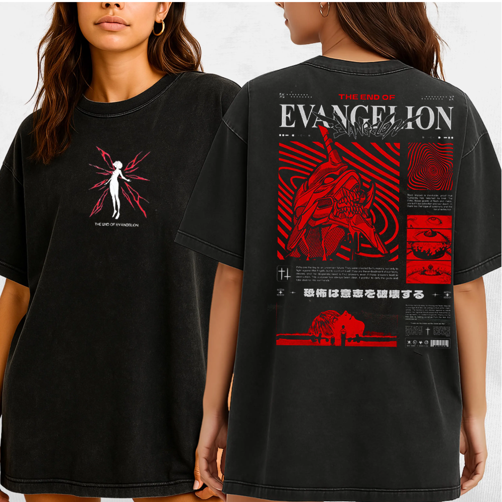 The End Of Evangelion Washed T-Shirt