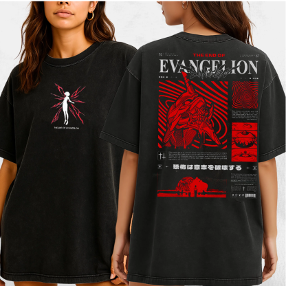 The End Of Evangelion Washed T-Shirt