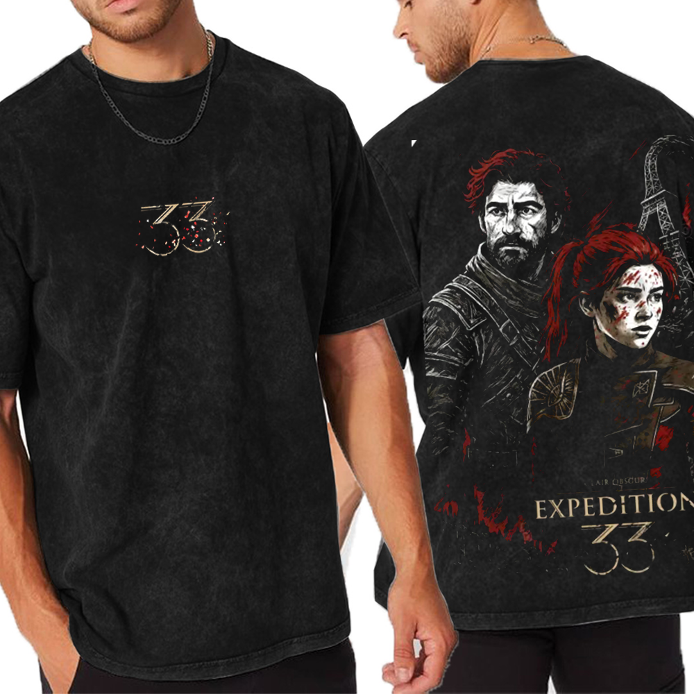 Clair Obscur Expedition 33 Unisex Washed T-Shirt