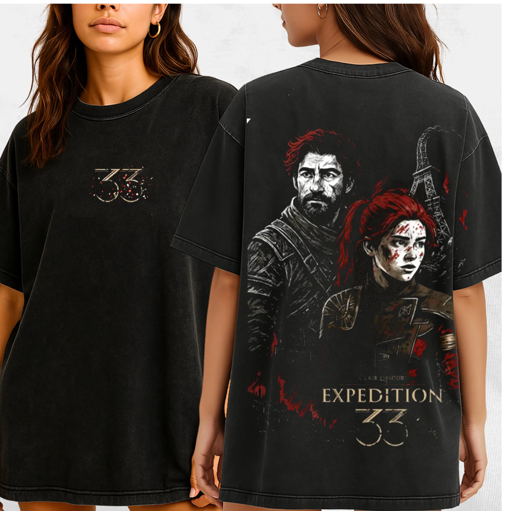 Clair Obscur Expedition 33 Unisex Washed T-Shirt
