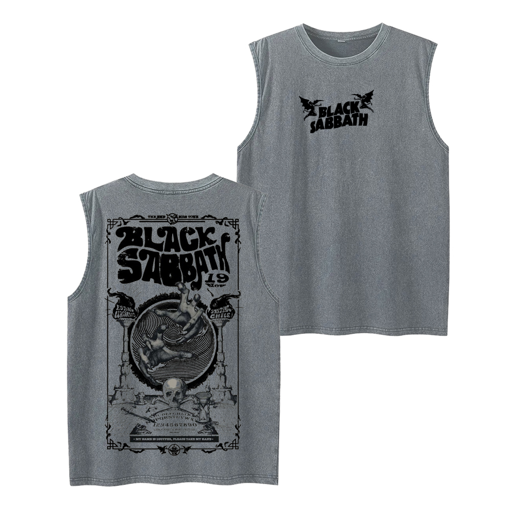 Black Sabbath Unisex Washed Tank Top