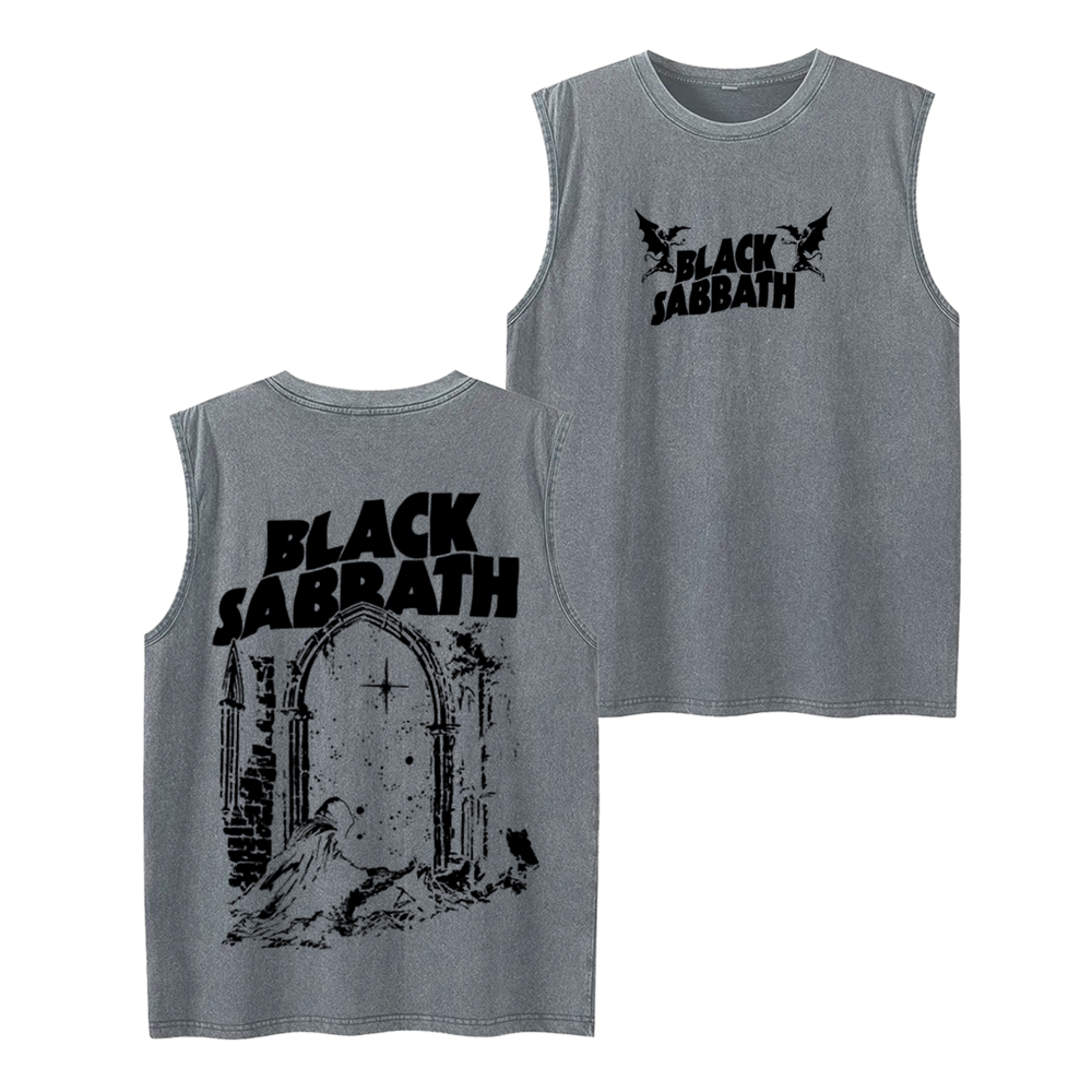 Black Sabbath “Into The Void” Unisex Washed Tank Top
