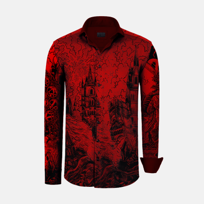 Bloodborne Red Long-Sleeved Shirt