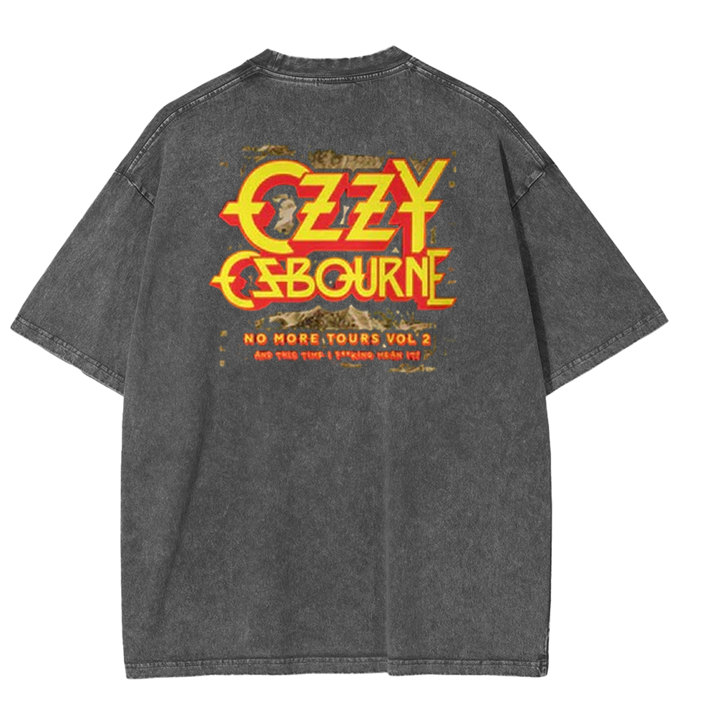 The Ozzy Osbourne Rising With Tourback Washed Unisex T-Shirt