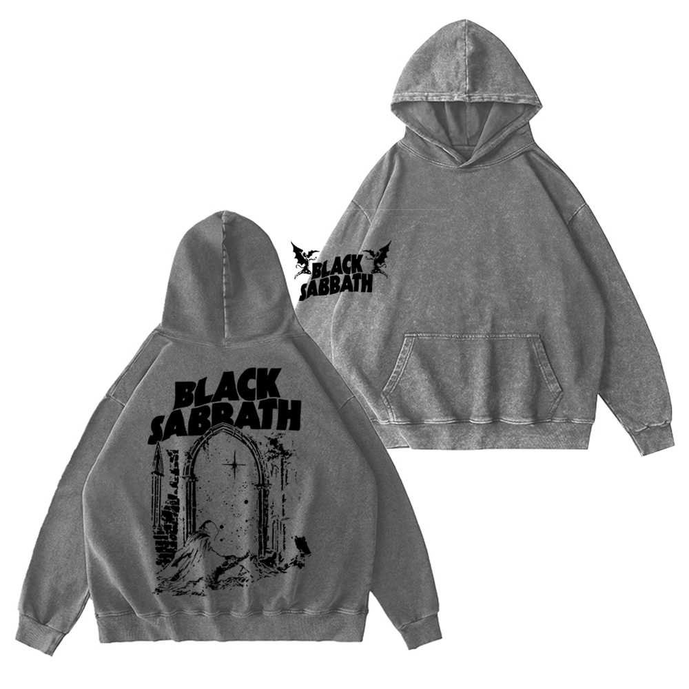 Black Sabbath ��Into The Void�� Unisex Washed Hoodie