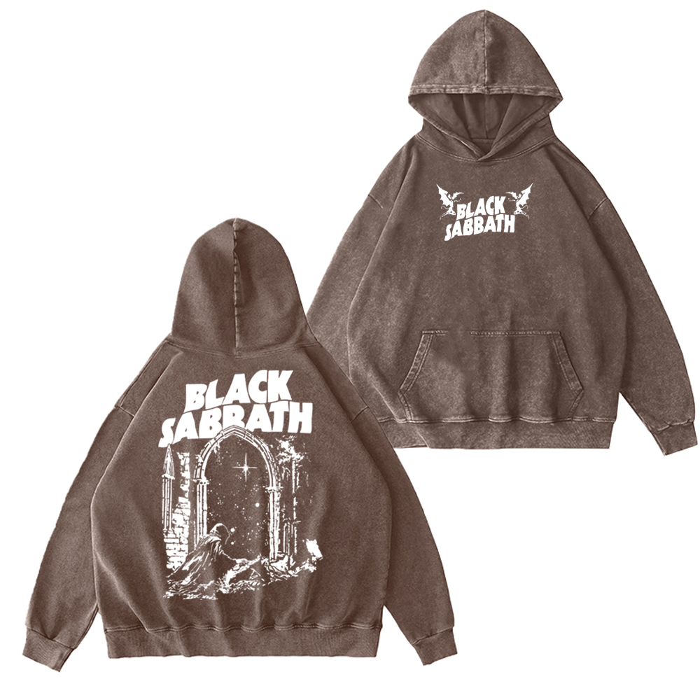 Black Sabbath ??Into The Void?? Unisex Washed Hoodie