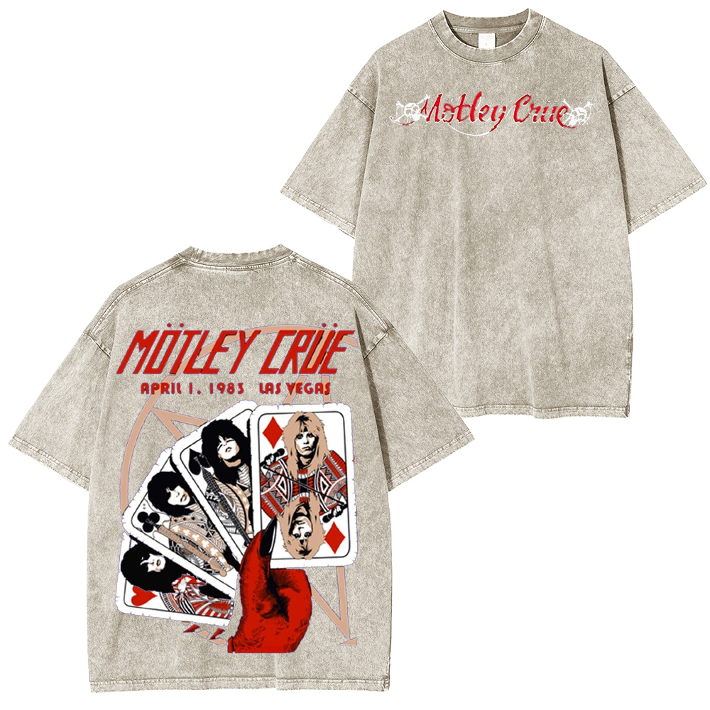 M?tley Cr��e Las Vegas 1983 by Andrew Alekseev (Main Edition) Washed Unisex T-Shirt