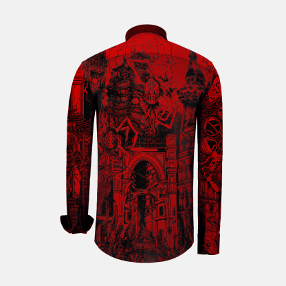 Bloodborne Red Long-Sleeved Shirt