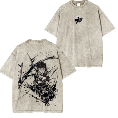 Levi Ackerman Unisex Washed T-Shirt