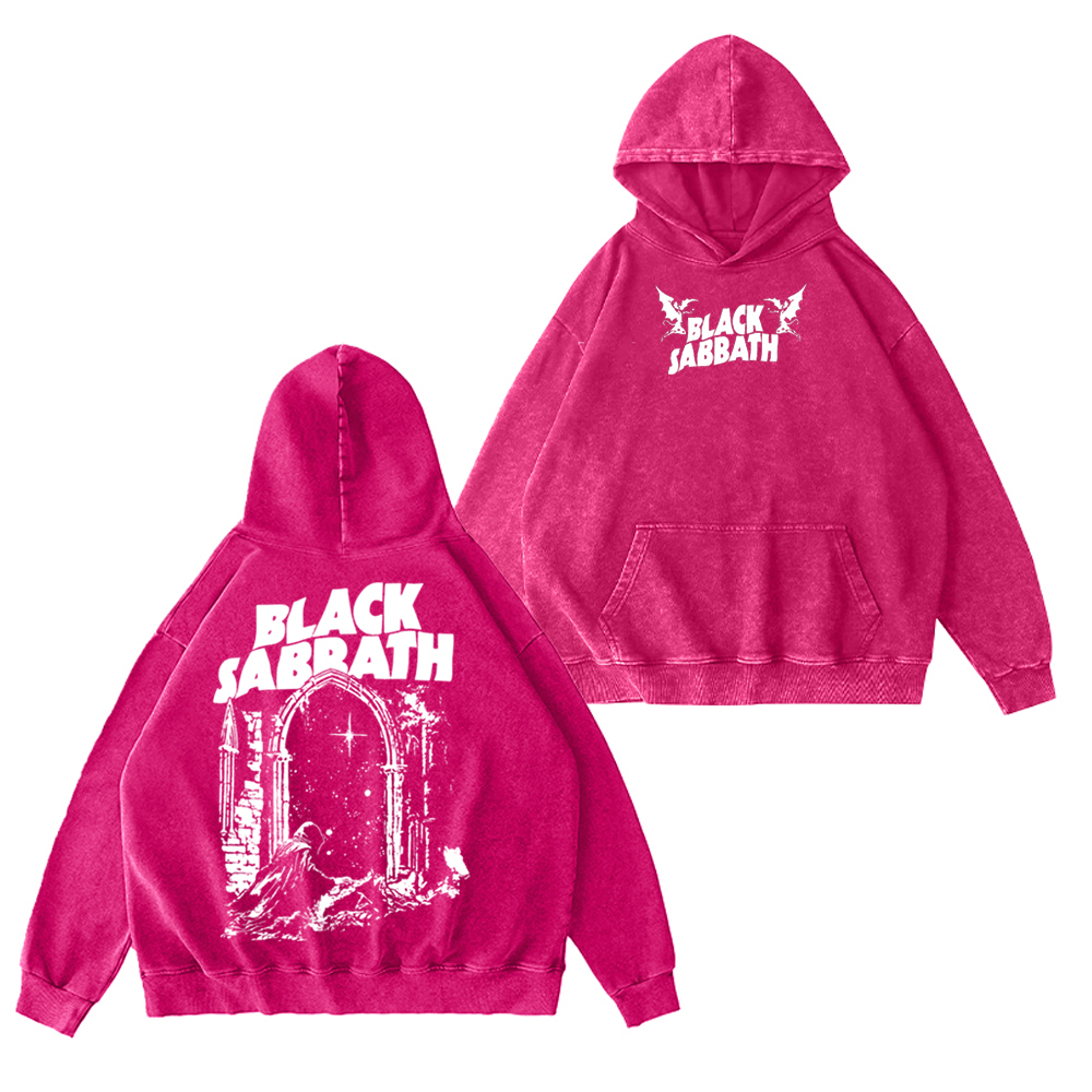 Black Sabbath ??Into The Void?? Unisex Washed Hoodie