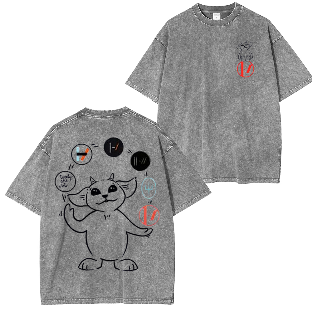 Twenty One Pilot Band Washed Unisex T-Shirt