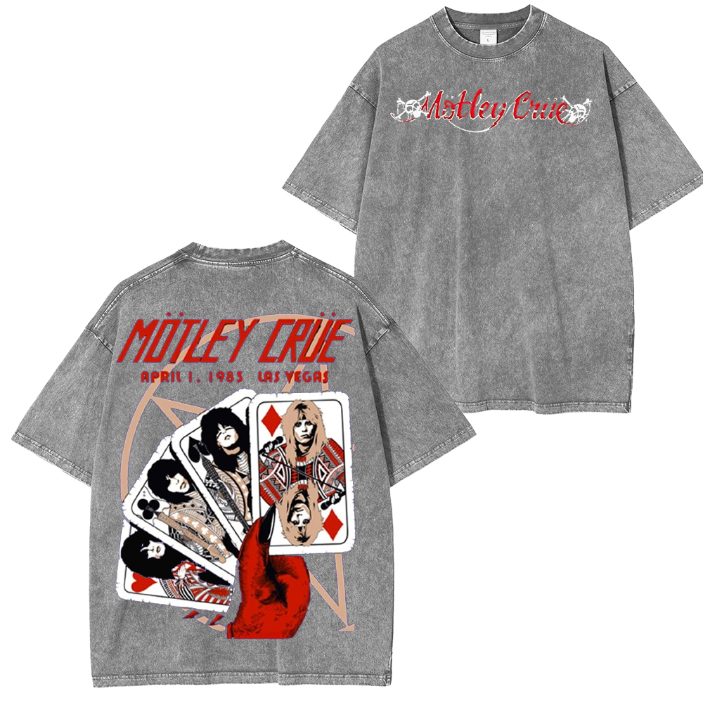 M?tley Cr��e Las Vegas 1983 by Andrew Alekseev (Main Edition) Washed Unisex T-Shirt