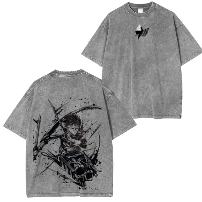 Levi Ackerman Unisex Washed T-Shirt