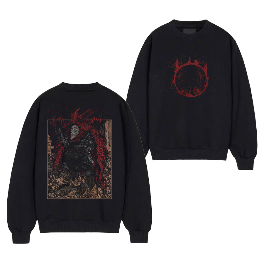 Dark Souls Slave Knight Gael Grim Hooded  T-Shirt/ Crewneck Sweatshirt/Hoodie