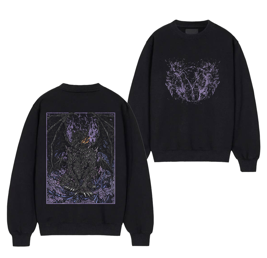 Dark Souls Darkeater Midir Dragon Grim Hooded T-Shirt/ Crewneck Sweatshirt/Hoodie