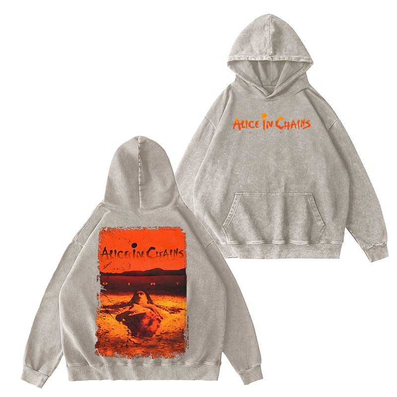 Alice in Chains Washed Unisex Hoodie