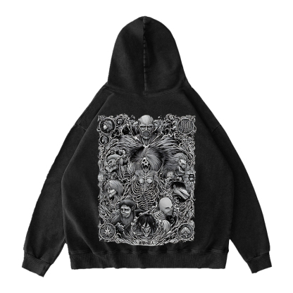 Attack on Titan Washed Unisex Hoodie