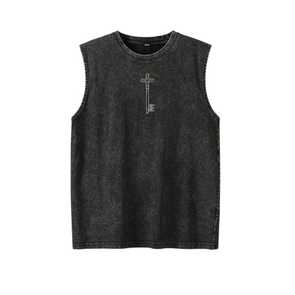 Attack on Titan Washed Unisex Tank Top