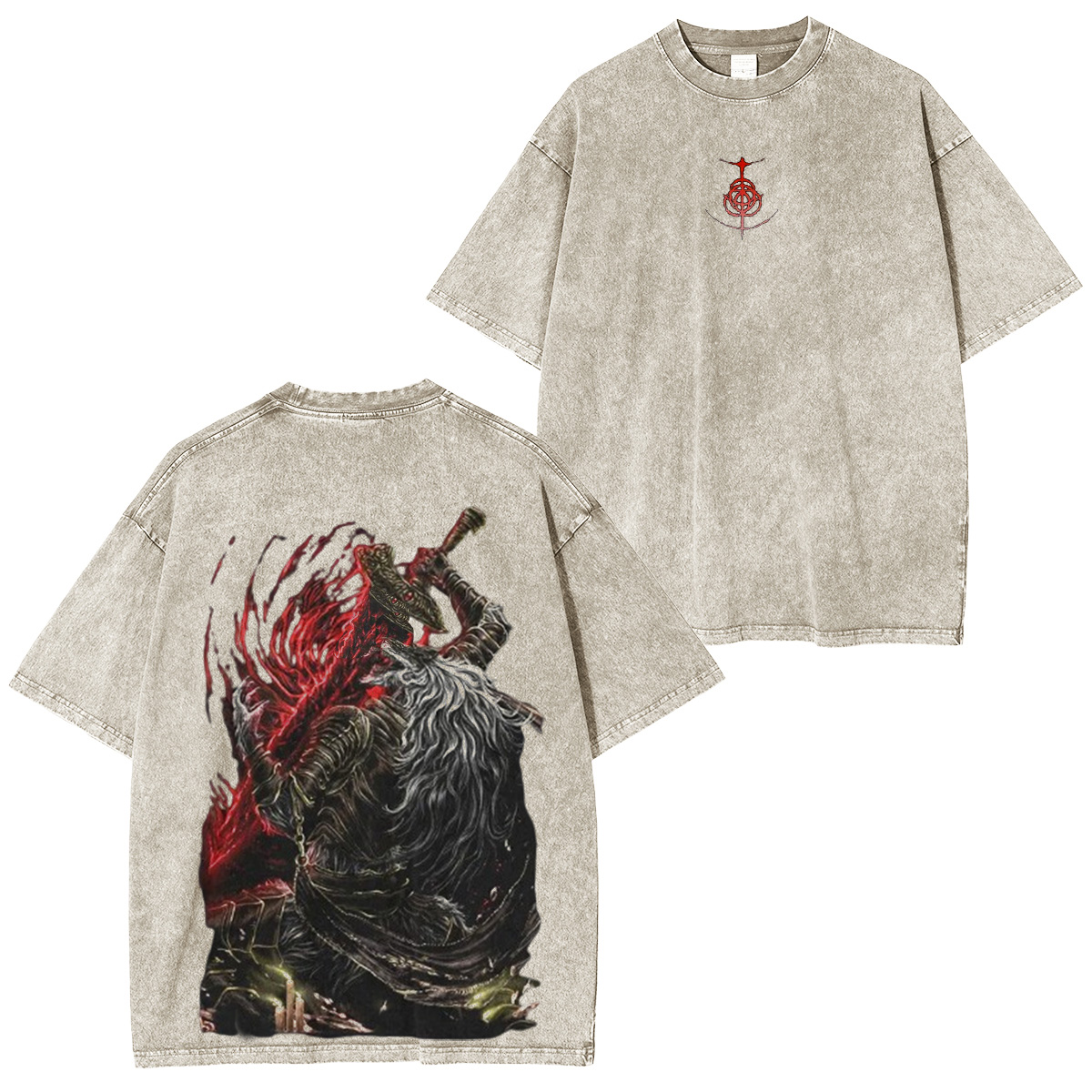 Maliketh Elden Ring Vintage Washed Unisex T-Shirt