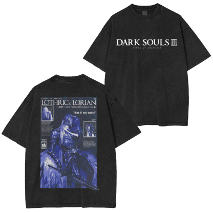 Lothric and Lorian  Lorian, Dark Souls III Vintage Washed Unisex T-Shirt