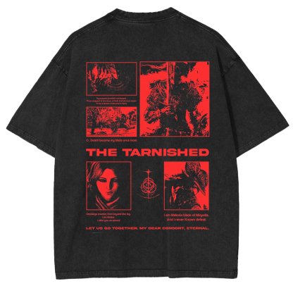 Dark Souls-Elden Ring Brutalism Vintage Washed Unisex T-Shirt